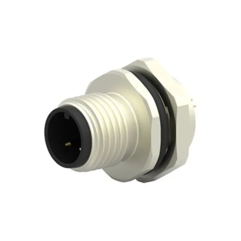 TE Connectivity Circular Connector 3 Contacts Front Mount M12 Plug Male IP67 Nylon Housing T4142012031-000