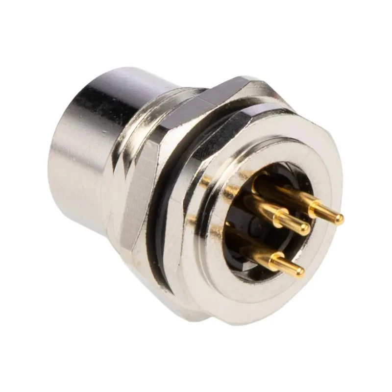 TE Connectivity Circular Connector, 3 Contacts, Rear Mount, M12 Size, Plug Female, IP67, 250V, 4A, T4141012031-000