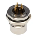 TE Connectivity Circular Connector, 3 Contacts, Rear Mount, M12 Size, Plug Female, IP67, 250V, 4A, T4141012031-000