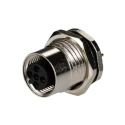 TE Connectivity Circular Connector, 5 Contacts, Rear Mount, M12 Plug Female, IP67 Rated, Nylon Housing T4141412051-000