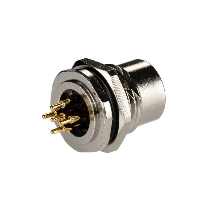 TE Connectivity Circular Connector, 5 Contacts, Rear Mount, M12 Plug Female, IP67 Rated, Nylon Housing T4141412051-000