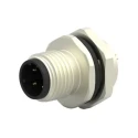TE Connectivity Circular Connector, 4 Contacts, Rear Mount, M12 Socket Male Connector, IP67 Protection T4130512041-000