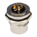 TE Connectivity Circular Connector 5 Contacts Rear Mount M12 Plug Female IP67 Nylon Housing T4131012051-000