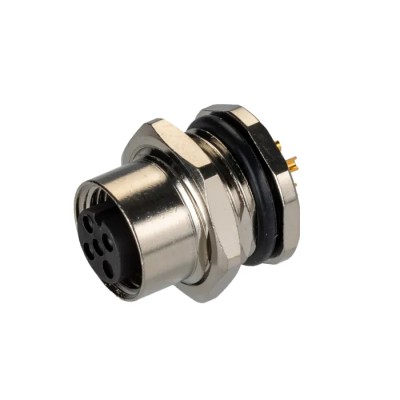 TE Connectivity Circular Connector, 4 Contacts, Rear Mount, M12 Size, Plug Female, IP67 Rated, 250V, 4A T4131012041-000