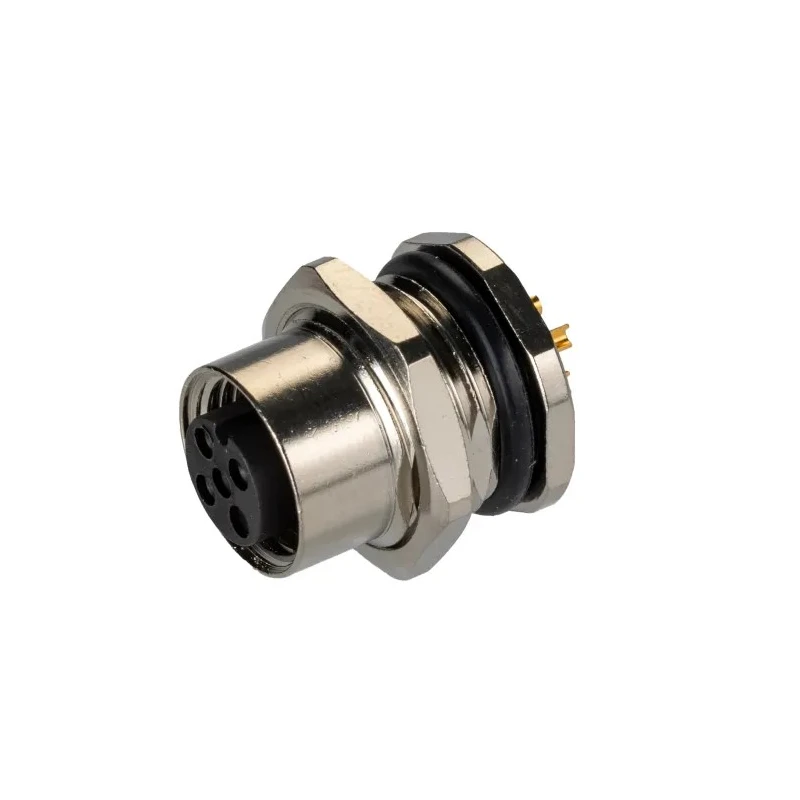 TE Connectivity Circular Connector, 4 Contacts, Rear Mount, M12 Size, Plug Female, IP67 Rated, 250V, 4A T4131012041-000