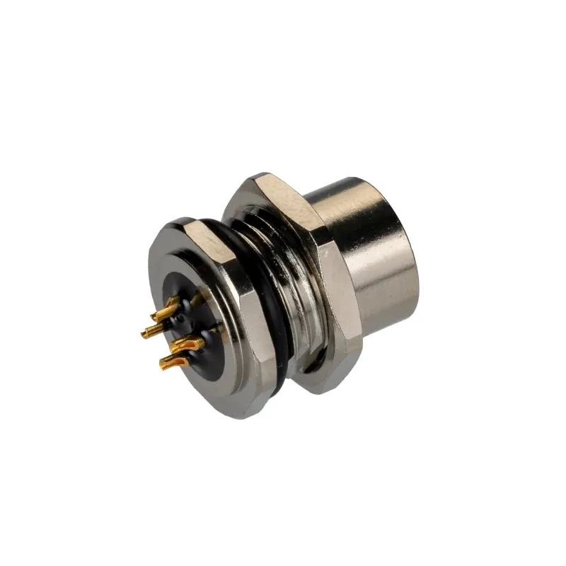 TE Connectivity Circular Connector, 4 Contacts, Rear Mount, M12 Size, Plug Female, IP67 Rated, 250V, 4A T4131012041-000