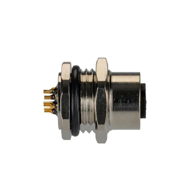 TE Connectivity Circular Connector, 4 Contacts, Rear Mount, M12 Size, Plug Female, IP67 Rated, 250V, 4A T4131012041-000