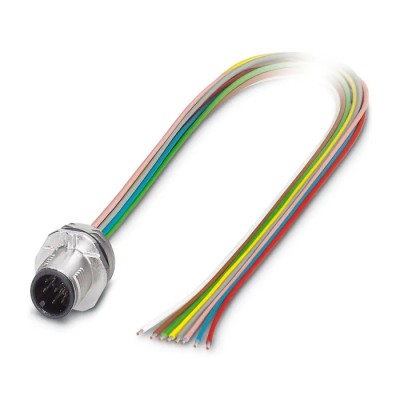 Phoenix Contact Sensor Actuator Cable Male 8 Way M12 to 8 Way Unterminated, 500 mm, 300V, IP67, Series Cable-D 1523492