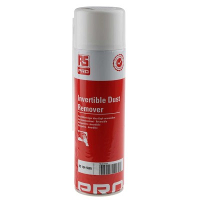 RS PRO Invertible Air Duster, 250 ml Aerosol, Difluoroethane, Flammable, Model 134-5565