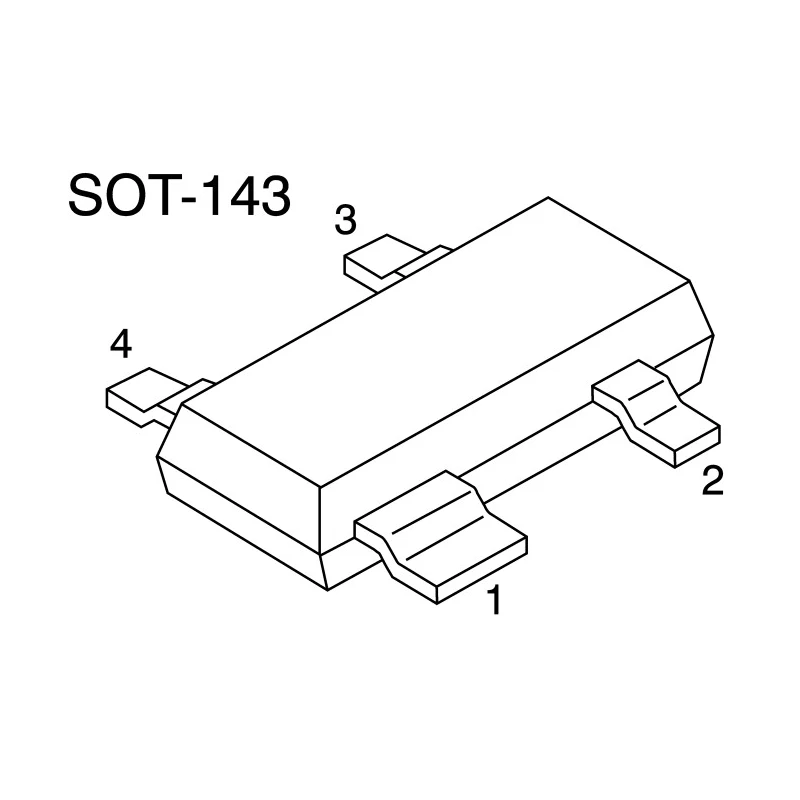 Nexperia Small Signal NPN Transistor 100 mA 30 V 4-Pin SOT-143B BCV61A,215
