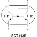 Nexperia Small Signal NPN Transistor 100 mA 30 V 4-Pin SOT-143B BCV61A,215