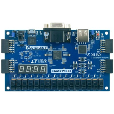 Digilent Basys Artix-7 FPGA Development Board with ADC1410 and DAC121S101 410-183