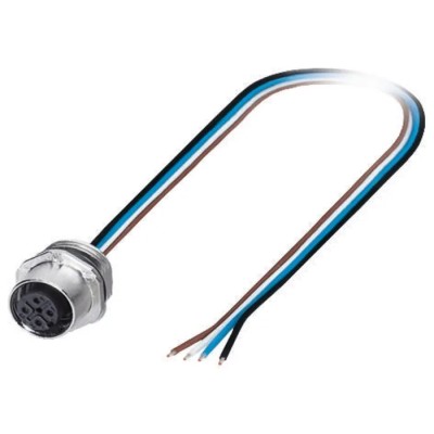 Phoenix Contact Female 8 Way M12 to Unterminated 8 Way Sensor Actuator Cable 500 mm 300V 1523489