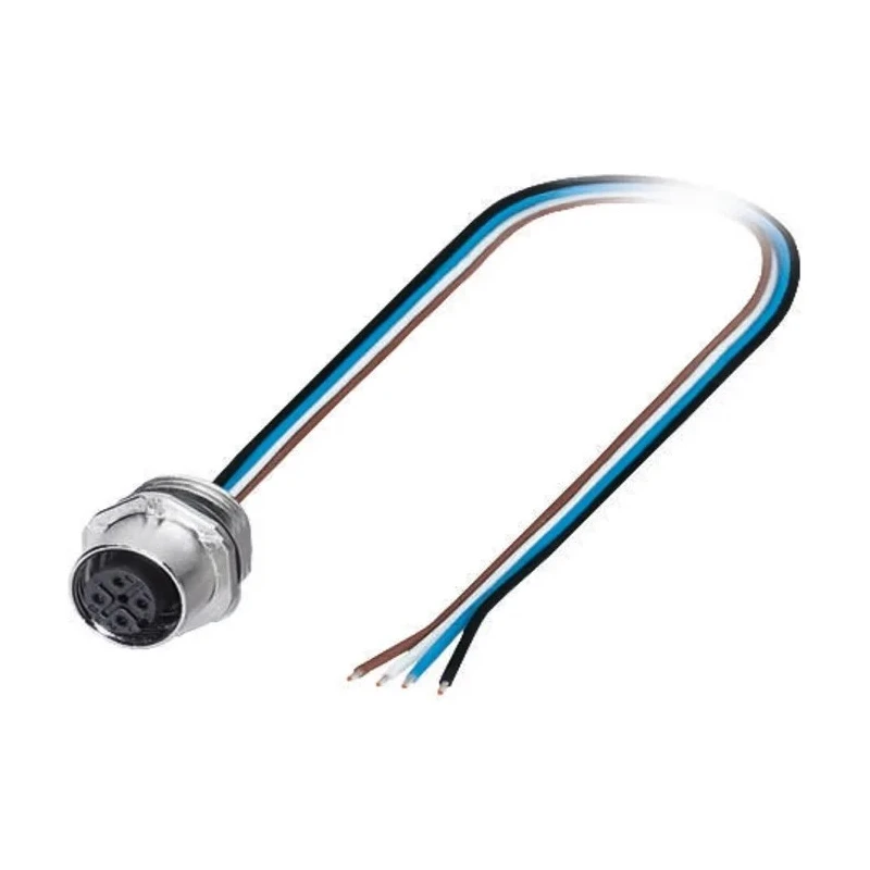 Phoenix Contact Female 8 Way M12 to Unterminated 8 Way Sensor Actuator Cable 500 mm 300V 1523489