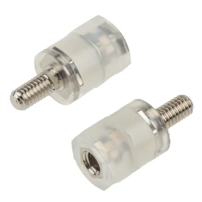 RS PRO M3 Nylon Hexagonal Threaded Standoff 9 mm Body Length 6 mm Stud Length 653-9504