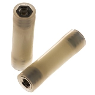 RS PRO Standoff Female/Female M4 Thread, 30 mm Length, Polyamide 66 Body, Round Shape 653-9431