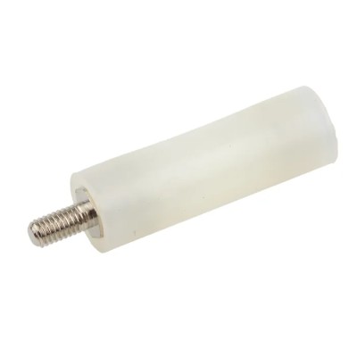 RS PRO M3 Standoff, 25 mm Body Length, 6 mm Stud, Round Polyamide 66 Insulated Threaded Spacers 653-9396