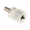 RS PRO Nylon Hexagonal M3 Threaded Standoff, 8 mm Body Length, 6 mm Stud Length, Male/Female, Plain Finish 653-9510