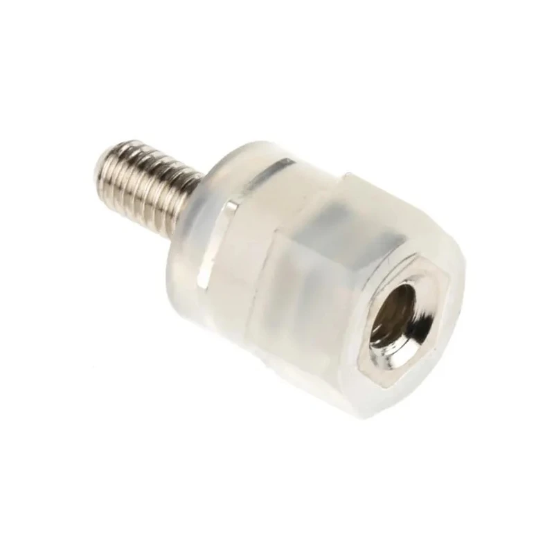 RS PRO Nylon Hexagonal M3 Threaded Standoff, 8 mm Body Length, 6 mm Stud Length, Male/Female, Plain Finish 653-9510