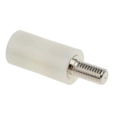 RS PRO M6 Insulated Threaded Standoff, 25 mm Body Length, 12.7 mm Stud Length, Polyamide 66 653-9497