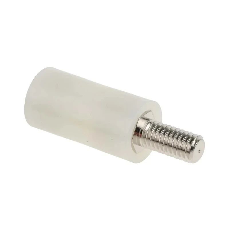 RS PRO M6 Insulated Threaded Standoff, 25 mm Body Length, 12.7 mm Stud Length, Polyamide 66 653-9497
