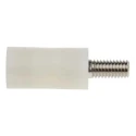 RS PRO M6 Insulated Threaded Standoff, 25 mm Body Length, 12.7 mm Stud Length, Polyamide 66 653-9497
