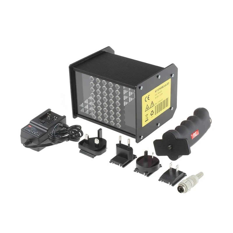 RS Pro LED Stroboscope ±0.02% Accuracy, White Flash Colour, 150mm x 130mm x 112mm, Lithium Battery Powered 134-6742