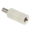 RS PRO M6 Insulated Threaded Standoff, 25 mm Body Length, 12.7 mm Stud Length, Polyamide 66 653-9497