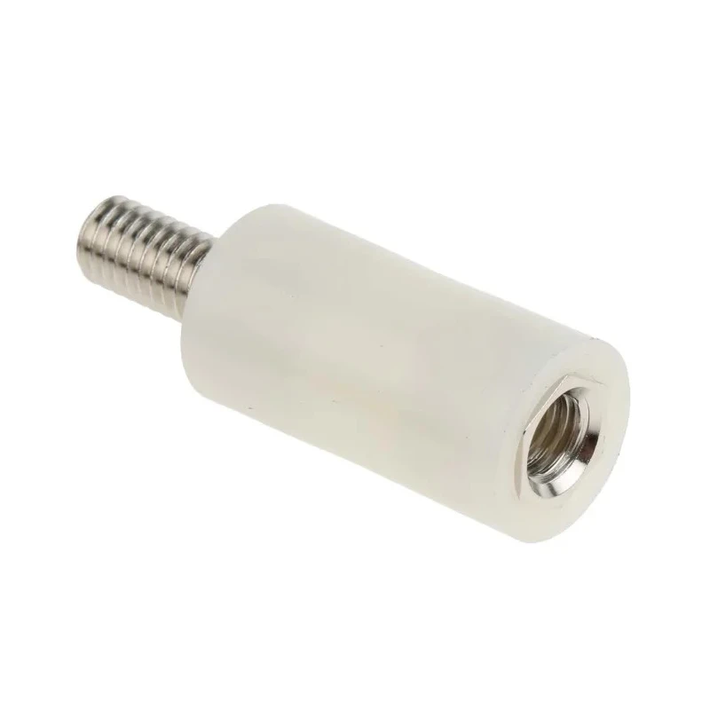 RS PRO M6 Insulated Threaded Standoff, 25 mm Body Length, 12.7 mm Stud Length, Polyamide 66 653-9497