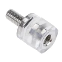 RS PRO Nylon Hexagonal M3 Threaded Insulated Standoff, 7 mm Body Length, 6 mm Stud Length, Male/Female, Plain Finish 653-9548