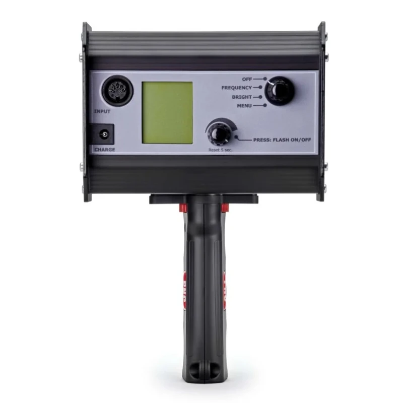 RS Pro LED Stroboscope ±0.02% Accuracy, White Flash Colour, 150mm x 130mm x 112mm, Lithium Battery Powered 134-6742
