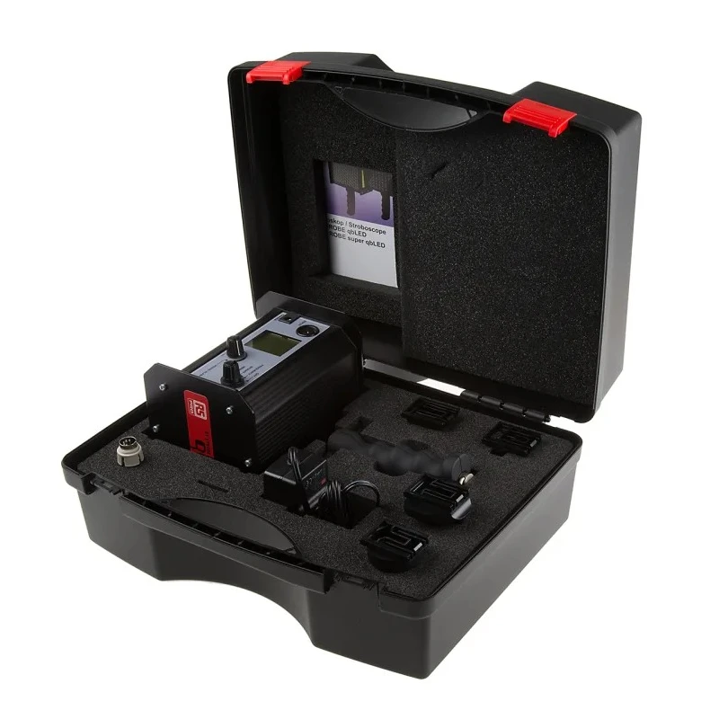 RS Pro LED Stroboscope ±0.02% Accuracy, White Flash Colour, 150mm x 130mm x 112mm, Lithium Battery Powered 134-6742