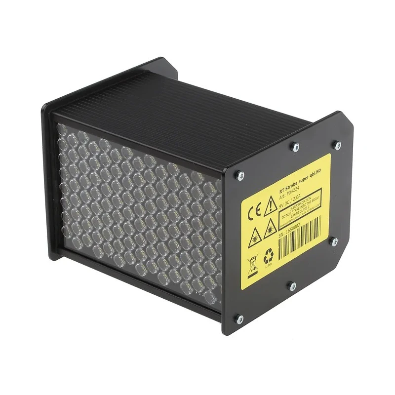 RS PRO LED Stroboscope ±0.02 % Accuracy White Flash SuperCube Portable with Auto-Sync Laser 150mm x 130mm x 112mm 134-6743
