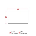 Brady White Polyester Label Roll 38.1 mm Width 250 Labels Per Pack PTL-31-423