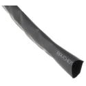 TE Connectivity Heat Shrink Tubing Black 12.7 mm Sleeve Diameter x 6m Length 2:1 Shrink Ratio Viton Cross RW-200-E-1/2-0