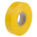 RS PRO Yellow Polyvinyl Chloride Electrical Tape 19mm x 33m 0.13mm Thickness Rubber Resin Adhesive 134-7326