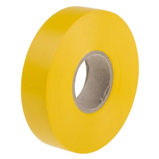RS PRO Yellow Polyvinyl Chloride Electrical Tape 19mm x 33m 0.13mm Thickness Rubber Resin Adhesive 134-7326