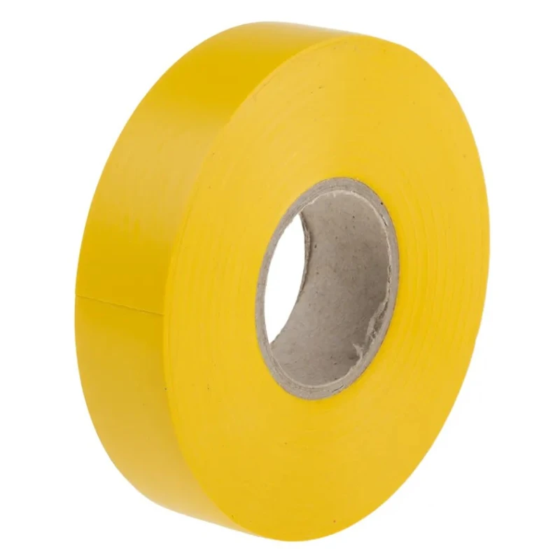 RS PRO Yellow Polyvinyl Chloride Electrical Tape 19mm x 33m 0.13mm Thickness Rubber Resin Adhesive 134-7326