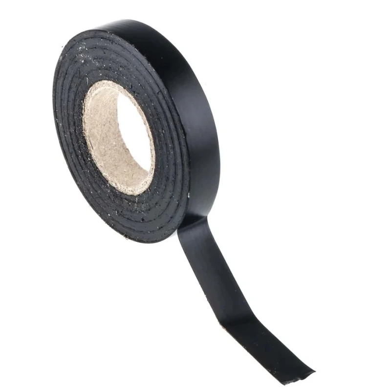 RS PRO Black Polyvinyl Chloride Electrical Tape 12mm x 20m 0.13mm Thickness 70°C Max Operating Temperature 134-7321