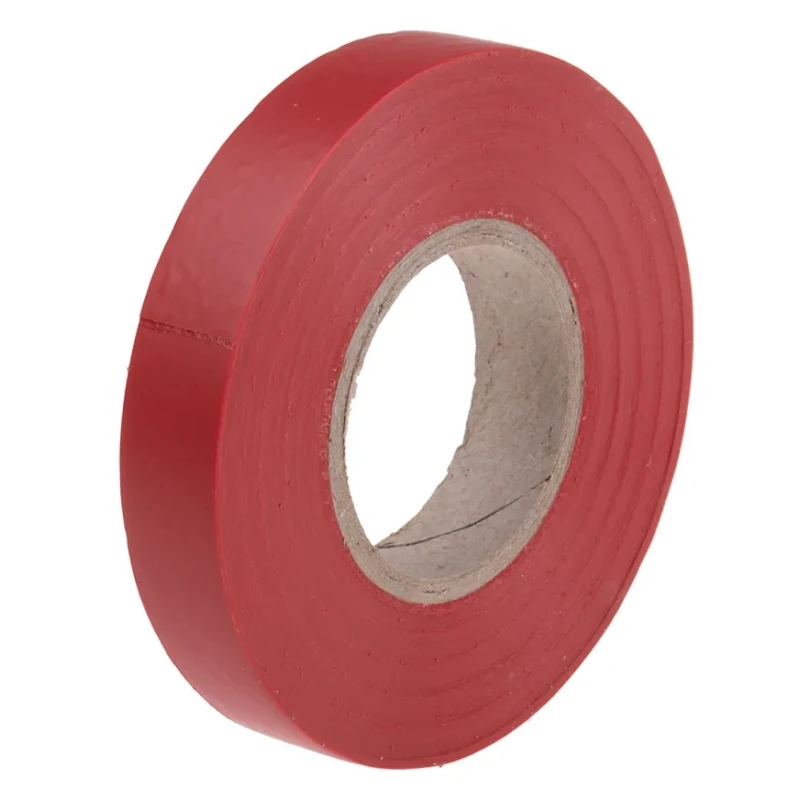 RS PRO Red Polyvinyl Chloride Electrical Tape 12mm x 20m 8000V Breakdown Voltage 0.13mm Thickness 134-7327