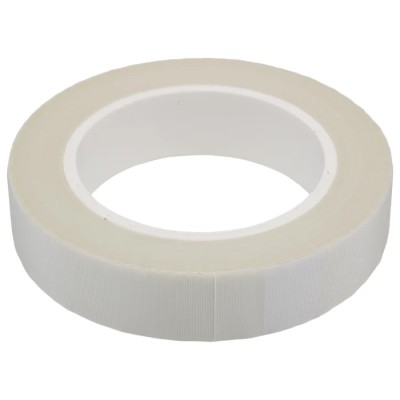 RS PRO White Glass Cloth Electrical Tape 25mm x 33m Silicone Adhesive 180°C AT4003
