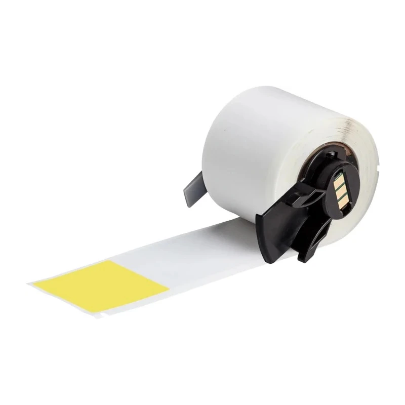 Brady Yellow Cable Labels Self Laminating Vinyl, 38.1 mm Width, 152.4 mm Length, 50 Per Pack PTL-34-427-YL