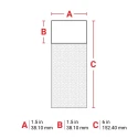 Brady Yellow Cable Labels Self Laminating Vinyl, 38.1 mm Width, 152.4 mm Length, 50 Per Pack PTL-34-427-YL