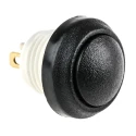 ITW Switches 48 Series Miniature Push Button Switch Panel Mount 14mm Cutout Black SPST IP67 48-2-RB-N-BK-B