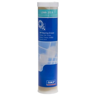SKF Mineral Oil Grease 420 ml Cartridge, Lithium Complex Thickener, NLGI Grade 2, Yellow-Brown LGWA 2/0.4