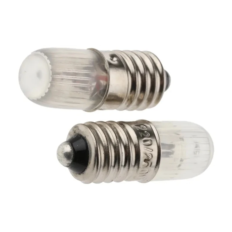 RS PRO Orange Indicator Lamp with E10 Base, 30mm Length, Neon Lamp, Model 655-9435