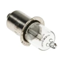 RS PRO Clear Halogen Bulb Mini Candle Lamp 9.3 mm Diameter 31 mm Length P13.5s Base 6V 4.2W 85 lm 655-9182