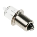 RS PRO Clear Halogen Bulb Mini Candle Lamp 9.3 mm Diameter 31 mm Length P13.5s Base 6V 4.2W 85 lm 655-9182