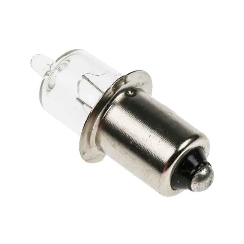 RS PRO Clear Halogen Bulb Mini Candle Lamp 9.3 mm Diameter 31 mm Length P13.5s Base 6V 4.2W 85 lm 655-9182