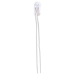 RS PRO Indicator Light Clear Lens Incandescent Lamp 12V 60mA 3.15mm Diameter 41.35mm Length 655-9198